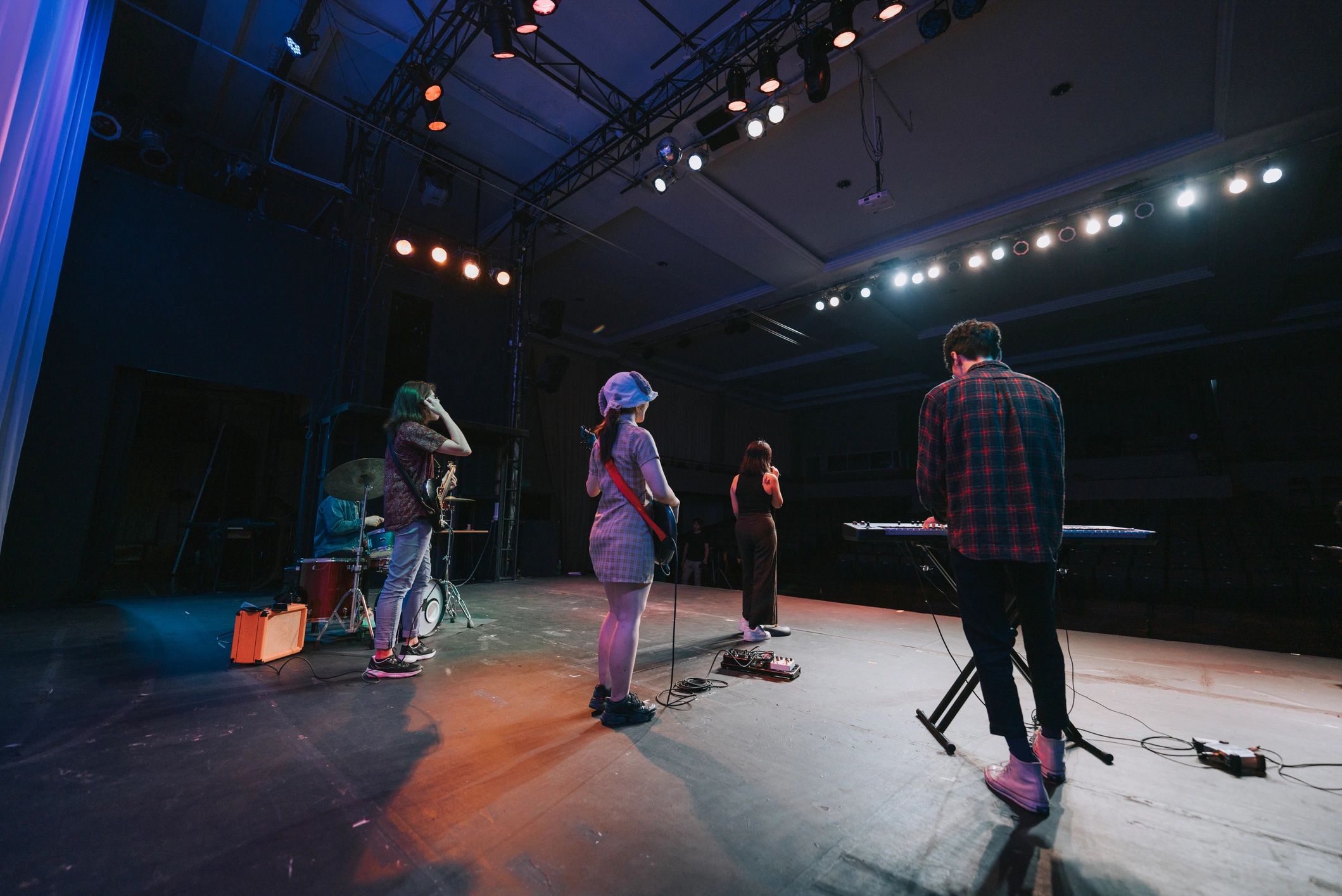 Live band performing on stage